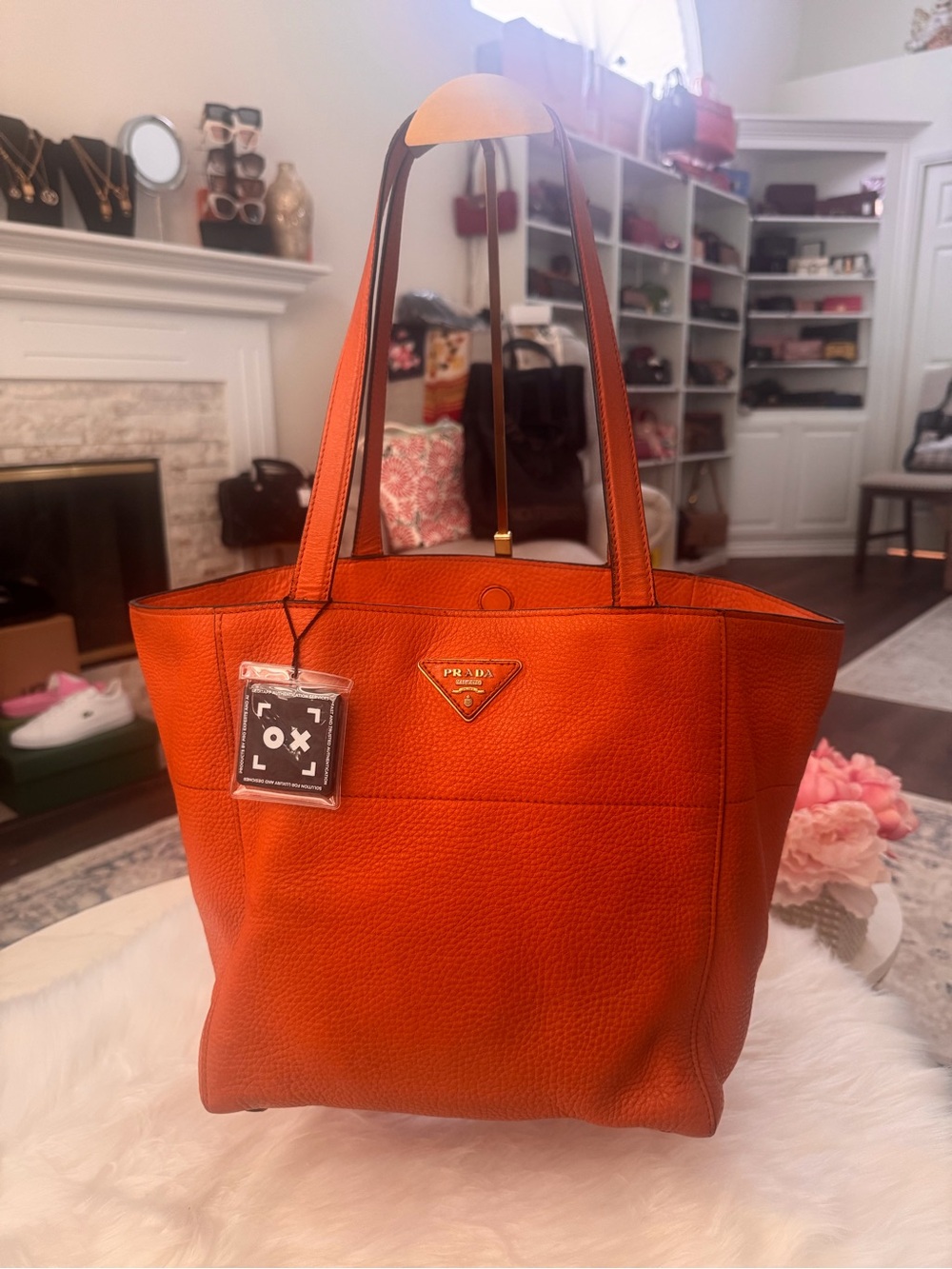 Prada Vitello Daino Tote Bag